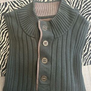 Eddie Bauer Ribbed Button-Up Sweater